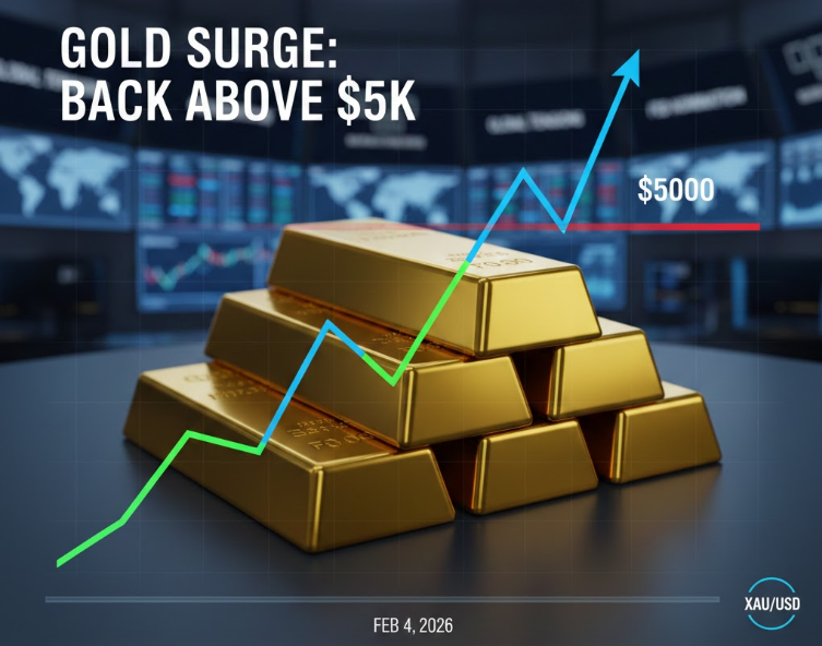 Gold Reclaims $5,000: Why the "Safe Haven" is Surging Again After a Historic Crash